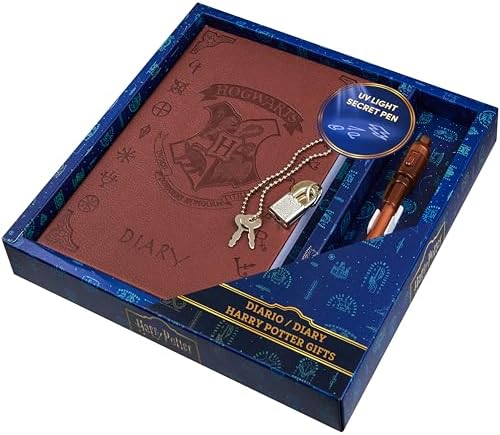 Harry Potter Secret Diary, Magical and Fun Diary with Lock, Keys, and Invisible Ink Pen, Stylish Journal for Everyday Writing, Gifts for Girls and Boys