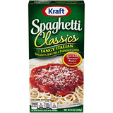 KRAFT Kraft Spaghetti Classics Tangy Italian Spaghetti (Spices, & Parmesan Cheese Meal Mix, 12 ct Pack, 8 oz Boxes)