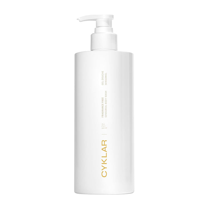 CYKLAR Sensorial Body Wash. Fragrance-Free Hydrating Cleanser with Moisture Locking Multi-Oil Complex, Sodium PCA, and Glycerin. Nourishing Shower Gel for Women and Men, 16.5 Fl Oz Luxury Bodywash