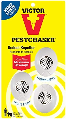 Victor M753SN-1 3-Pack Mini PestChaser Rodent Repeller, White