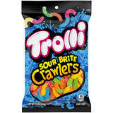 Trolli Sour Brite Crawlers Original Flavored Sour Gummy Worms 7.2oz Lot of 12