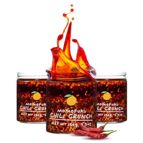 Momofuku Original Chili Crunch Multipack by David Chang, 5.5 Ounces Each, Chili Oil with Crunchy Garlic and Shallots, Spicy Chili Crisp for Cooking as Sauce or Topping, 3 Pack