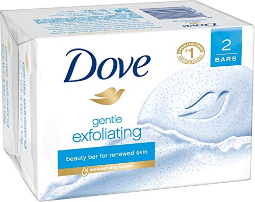 Dove Gentle Exfoliating Beauty Bars, 4.25 oz bars, 2 ea (Pack of 4)4