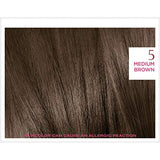 L'Oreal Paris Excellence Creme Permanent Hair Color, 5 Medium Brown, 100 percent Gray Coverage Hair Dye, Pack of 3