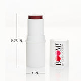 BOOM! BY CINDY JOSEPH Boomstick Creamy Blush Stick and Lipstick - Long Wearing Blendable and Buildable Color - Vegan Multistick for Cheeks & Lips for Older Women & Mature Skin - Berry