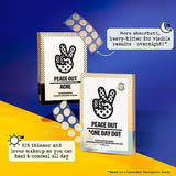 Peace Out Skincare Jumbo Acne Dots. 6-hours Fast Acting Anti-Acne Hydrocolloid Pimple Patches with Salicylic Acid to Help Clear Blemishes Overnight (40 dots)