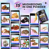 Organic Mushroom Colombian Instant Coffe: (28 Servings) with 10 Superfood Mushrooms with 5 Ayurvedic Herb, Great Tasting - Mushroom Coffee Alternative for Energy, Mental Clarity & Focus 6.3 Oz