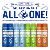 Dr. Bronner's - Organic Lip Balm (Peppermint, 0.15 ounce, 6-Pack) - Made with Organic Beeswax and Avocado Oil, For Dry Lips, Hands, Chin or Cheeks, Jojoba Oil for Added Moisture, Cooling and Hydrating