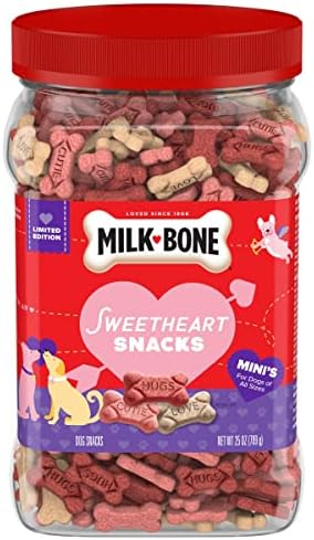 Milk-Bone Limited Edition Valentine's Sweetheart Snacks Mini’s Dog Treats, 25 Ounce (Pack of 1)