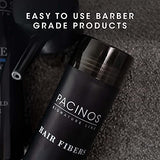 PACINOS Hair Fibers (Dark Brown) - Thickening Fibers Achieve Fuller Appearance by Concealing Thinning Hair & Bald Spots, Includes Applicator Pump Nozzle