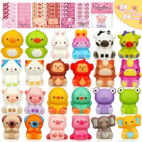 24 PCS Easter Egg Fillers Stuffers Easter Gifts Party Favors for Toddlers Slow Rising Squishy Toys for Boys and Girls