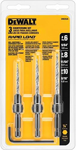 DEWALT Countersink Drill Bit Set #6, #8, #10, 3-Piece (DW2535)