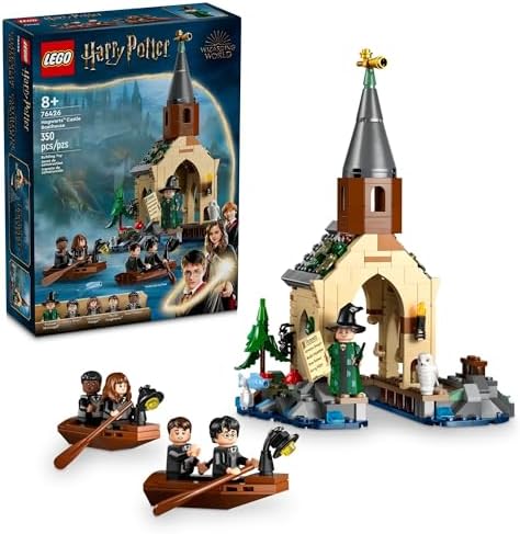 LEGO Harry Potter Hogwarts Boat House Building Toys - Harry Potter Toys for Kids, Girls & Boys, Age 8+ - Birthday Gift with 5 Minifigures - 76426