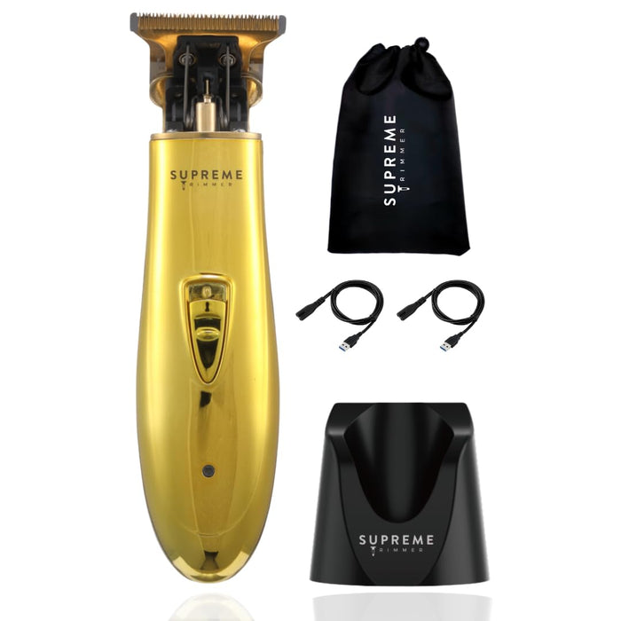 Supreme Trimmer T Shaper Trimmer for Men (90 Min Run Time) Professional Barber Trimmer for Kids, Elderly & Sensitive Skin – Low Noise & Vibration Cordless Beard Trimmer | ST5200 Gold