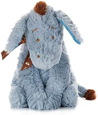 Disney Baby Classic Winnie the Pooh and Friends Stuffed Animal, Eeyore 9 Inches, 1 Count (Pack of 1), Gray,brown,blue