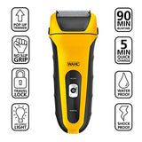 Wahl Waterproof Rechargeable Electric Shaver with Precision Trimmer for Men's Beard Shaving and Grooming, Long Run Time and Quick Charge - Model 7061-100