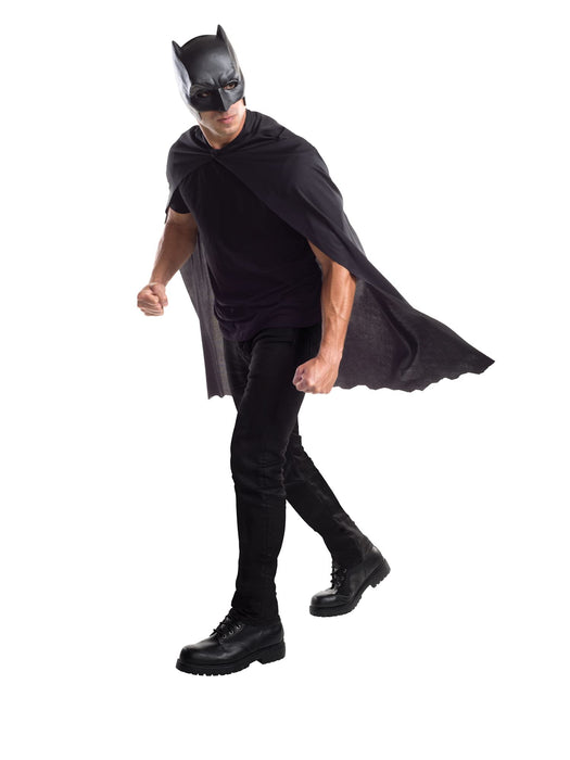 Rubies Men's Batman V Superman: Dawn of Justice Batman Cape With Mask Adult Sized Costume for Themed Parties and Halloween, As Shown, One Size US