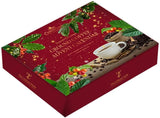 24 Days Advent Calendar With Flavoured Ground Coffee - Christmas Gift Set for Men & Women - French Vanilla, Hazelnut, Irish, Italian & Cinnamon Flavors