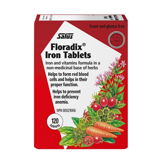 SALUS HAUS Floradix Iron, 120 CT