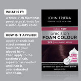 John Frieda Precision Foam Hair Colour, Deep Cherry Brown 3VR, 2 pk