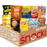 Frito Lay Sweet & Salty Snacks, Variety Mix of Cookies, Crackers, Chips & Nuts, (Pack of 50)