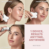 NuFACE Mini Classic Microcurrent Facial Device Kit - Face Sculpting Tool & Neck Tightening Device to Contour, Lift, Smooth & Tone + Activating Aqua Conductive Gel for Microcurrent Treatment