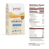 Jovial Einkorn 100% Organic Einkorn All Purpose Flour - Baking Flour, High Protein, Non-GMO, USDA Certified Organic, Unbleached Flour, Product of Italy, Organic All Purpose Flour - 32 Oz, 2 Pack