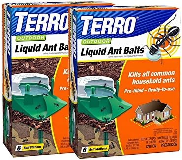 Terro Outdoor Liquid Ant Baits 6 Bait Stations Pack of 2