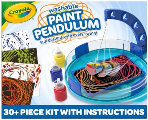 Crayola Paint Pendulum (30pcs), Washable Paint Kit, Kids Arts & Crafts, Art Toys for Girls & Boys, Gift for Kids, Ages 7+