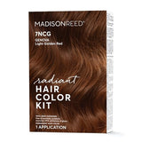 Madison Reed Radiant Hair Color Kit, Light Golden Red for 100% Gray Coverage, Ammonia-Free, 7NCG Genova Red, Permanent Hair Dye, Pack of 1