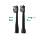 Flossing Toothbrush Head Replacement, Compatible with Water-pik Sonic Fusion / 2.0 SF-01, SF-02, SF03 & SF-04 Tooth-Brush and Water Flosser Combo Brush Heads (Full, Black(6Packs))