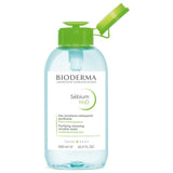 Bioderma Sébium H2O PUMP, Micellar Water, Cleansing and Make-Up Removing for Combination to Oily Skin, Green Bottle, 17 Fl Oz