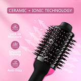 Hair Dryer Brush Blow Dryer Brush in One, 4 in 1 Styling Tools with Ceramic Oval Barrel, and Styler Volumizer, Hot Air Straightener Brush for All Hair Types