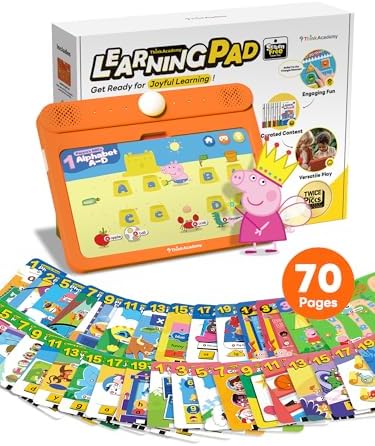 Kids Learning Pad - 70 Themes Educational Tablet to Learn Alphabet, Sight Words, Numbers, Music, Preschool Learning Activities - Gifts Toys for Ages 3 4 5 Year Old Boys Girls