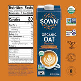 SOWN Organic Oat Creamer Variety Pack - Barista Oat Milk Non Dairy Coffee Creamer - Plant Based, Dairy-Free, Vegan, Gluten-Free, Non-GMO, Shelf Stable - 32oz (Pack of 3)