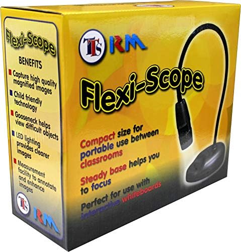 Flexi-Scope Digital USB Kids Microscope 10X-200X Handheld, Portable, Mini | Recorder, Camera with 6 LED Lights