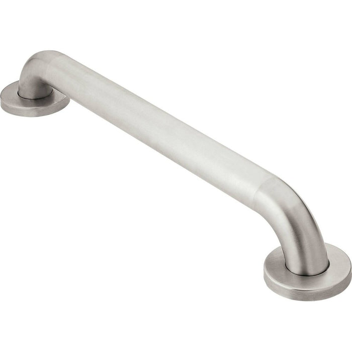 Moen Bathroom Safety 30-Inch Stainless Steel Bathroom Grab Bar with Peened Textured Grip for Handicapped or Elderly, R8930P