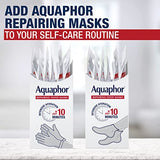 Aquaphor Repairing Foot Masks, Moisturizing Socks for Dry Feet, Hydrating Foot Care Treatment with Avocado Oil and Shea Butter, Pack of 6