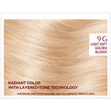 L'Oreal Paris ExcellenceAge Perfect Layered Tone Flattering Color, 9G Light Soft Golden Blonde