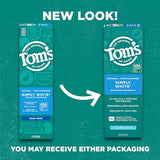 Tom's of Maine Natural Whitening Toothpaste with Fluoride, Simply White, Clean Mint, 3 Pack, 4.0 Oz