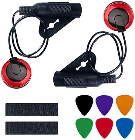 2 Pack - Contact Microphone Piezo Pickup Violin Microphone Pickup for Cello Banjo Ukulele Mandolin Guitar Microphone Pickup with 6PCS Guitar Picks