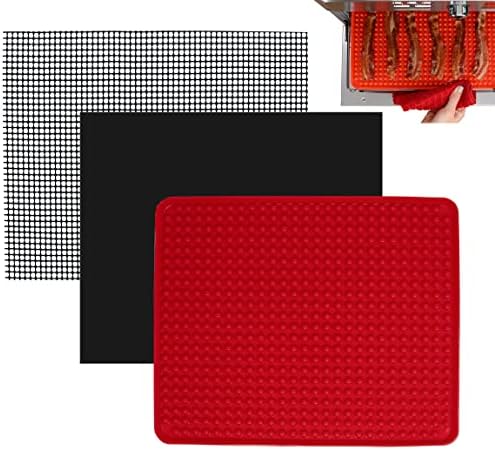 Toaster Oven Air Fryer Reusable Mats Accessories 9 x 11, Silicone Liner, Drip Mat (3pcs) Compatible with Cuisinart, Emeril Lagasse, Gowise, Breville + More, Convection Accessories, Electric Oven Rack