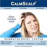 CalmScalp Topical Solution for Symptoms of Mild to Moderate Psoriasis | Irritated Scalp | Hairline Scales | Redness | Dry Scalp | Made in The USA | 4 oz.