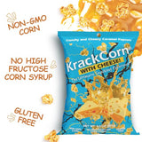 KrackCorn Cheese & Caramel Popcorn. Small Batch Cheddar Caramel Popcorn for Movie Night, Family Game Night. Gluten Free Snacks. Non GMO. 8.5 oz (Pack of 3)