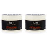 tgin Butter Cream Daily Moisturizer Duo For Natural Hair - Dry Hair - Curly Hair - Type 3c and 4c hair - Styler - 12 Oz - 2 PACK