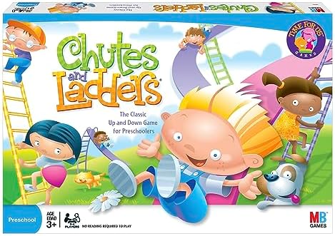 Hasbro Gaming Chutes and Ladders Board Game | 2 to 4 Players | Preschool Games for Boys & Girls| Easter Gifts for Kids | Ages 3+ (Amazon Exclusive)