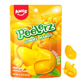 Amos Peelable Mango Candy, Peelerz Gummy Mango Peeling Candy,Resealable 2.19oz Bag (Pack of 3)