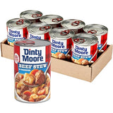 DINTY MOORE Beef Stew, 15 oz (8 Pack), Fully Cooked & Ready-To-Eat with Fresh Potatoes & Carrots, Gluten-Free, 10g Protein, No Preservatives, Perfect for Noodles, Biscuits & Hot Pies