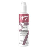 No7 Restore & Renew Dual Action Cleansing Lotion - Facial Cleanser & Exfoliant with Alpha Hydroxy Acid - Cleansing Lotion Makeup Remover for Anti Aging