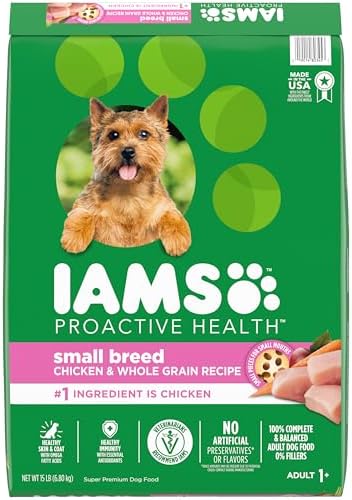 IAMS Small & Toy Breed Adult Dry Dog Food for Small Dogs with Real Chicken, 15 lb. Bag